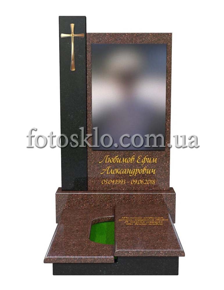 Макет памятника и красного гранита