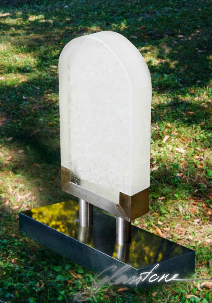 Cast glass headstone worldwide shipment easy install headstone from glass glasstoneeu 700x1000