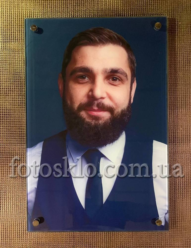 Фото в стекле для памятника Fotosklo