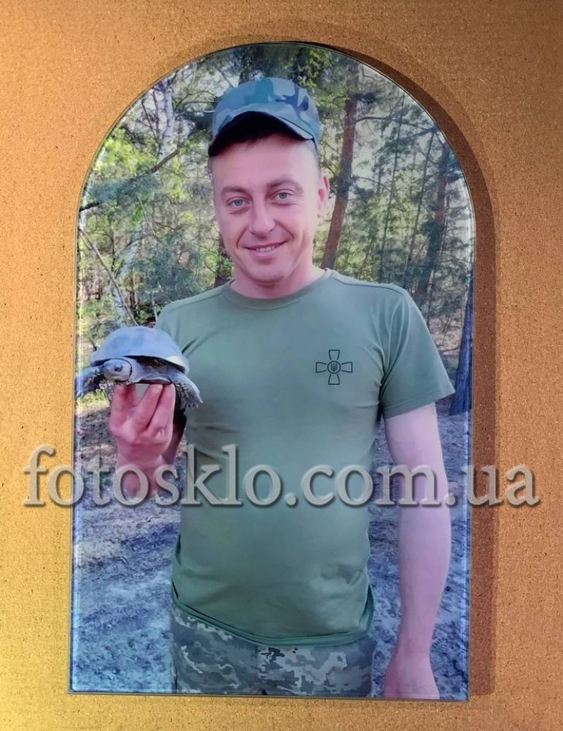 Фото под стеклом военному на памятник- Fotosklo