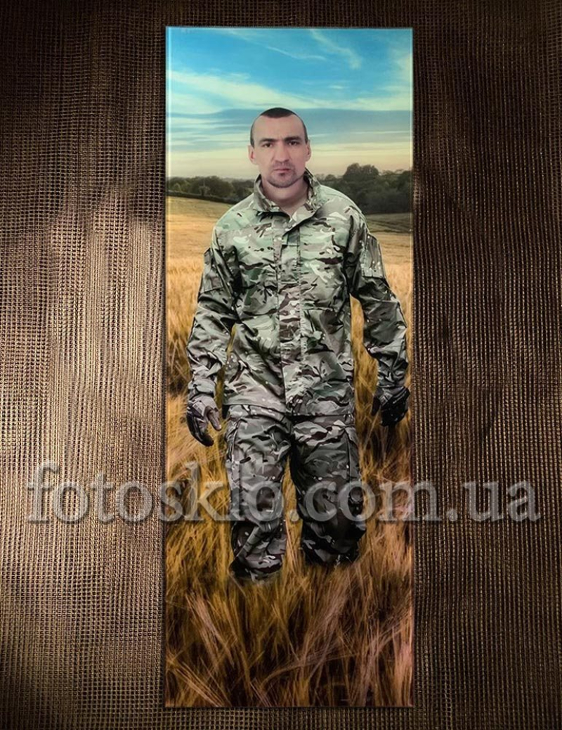 Фото под стеклом военному на памятник- Fotosklo