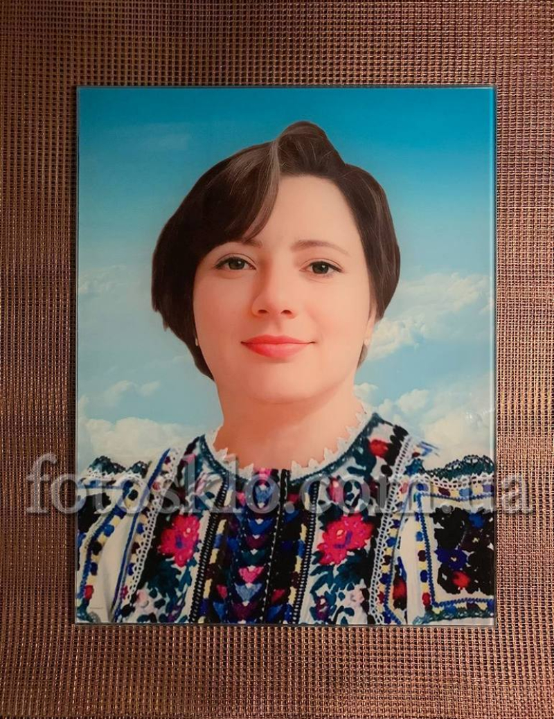 Фото в стекле для памятника Fotosklo