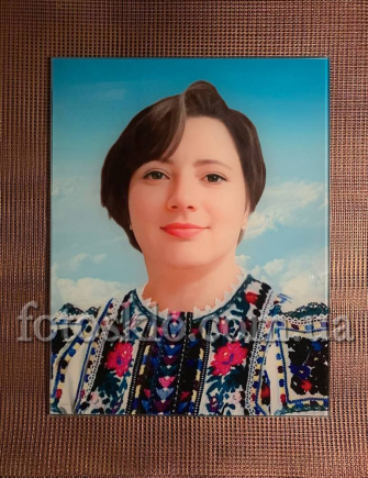 Фото в стекле для памятника Fotosklo