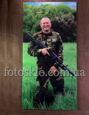 Фото под стеклом военному на памятник- Fotosklo
