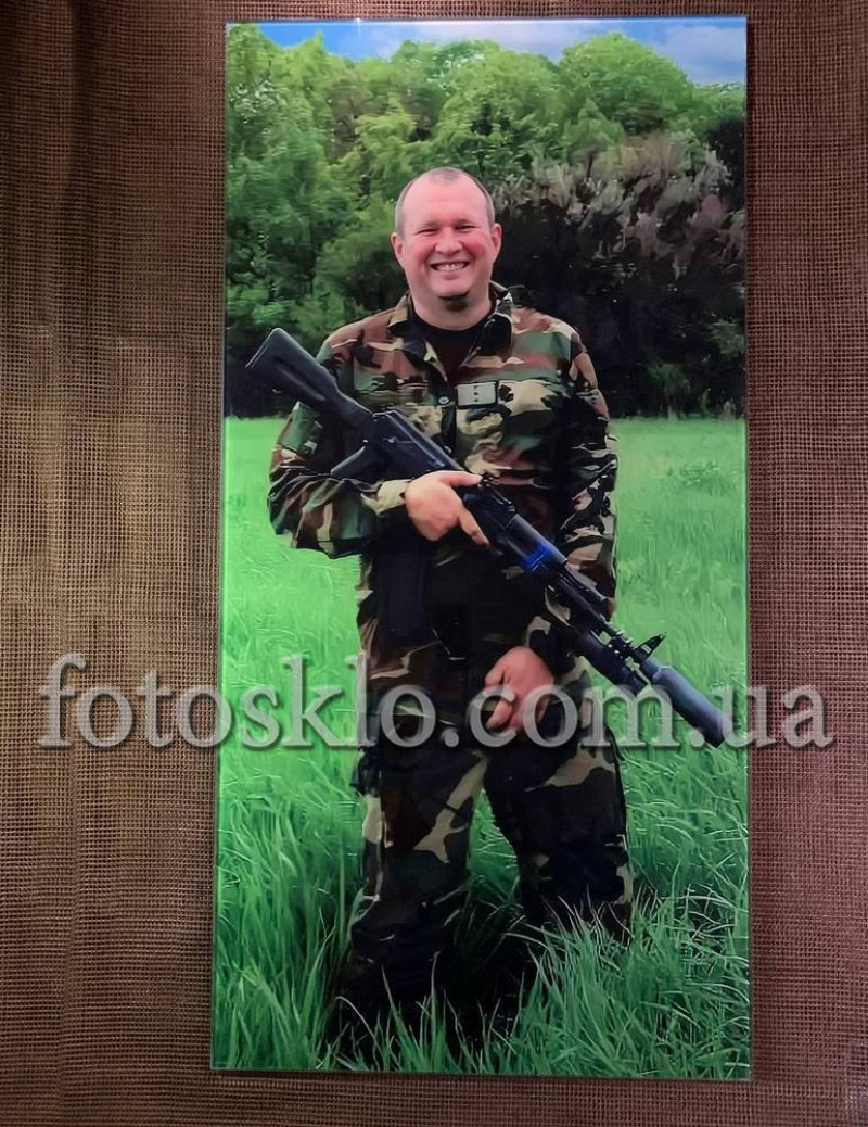 Фото под стеклом военному на памятник- Fotosklo