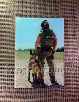 Фото под стеклом военному на памятник- Fotosklo
