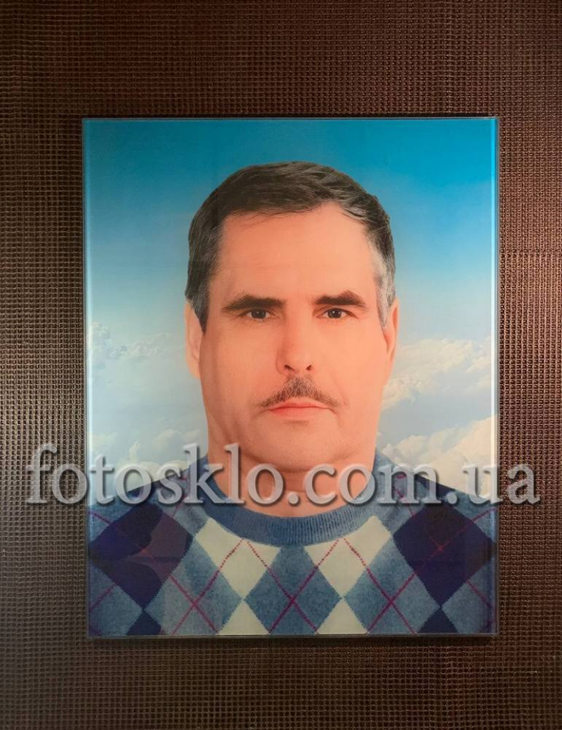 Фото в стекле для памятника Fotosklo