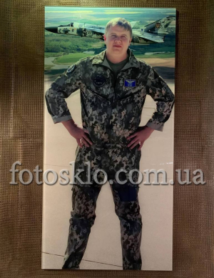 Фото под стеклом военному на памятник- Fotosklo