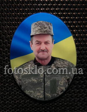 Фото под стеклом военному на памятник- Fotosklo