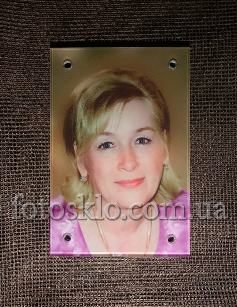 Фото в стекле для памятника Fotosklo