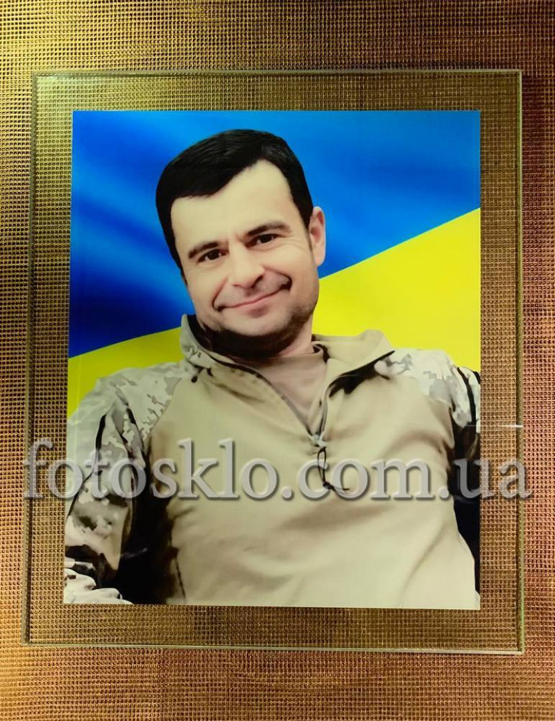 Фото под стеклом военному на памятник- Fotosklo