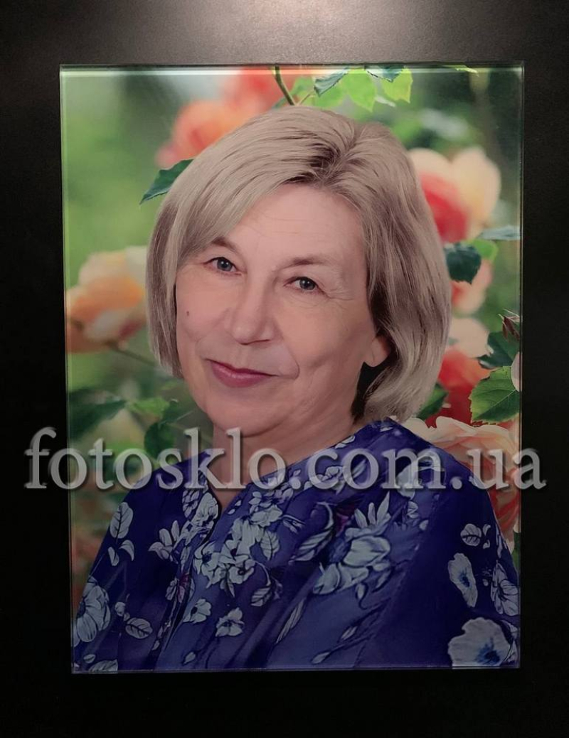 Фото в стекле прямоугольное для памятника