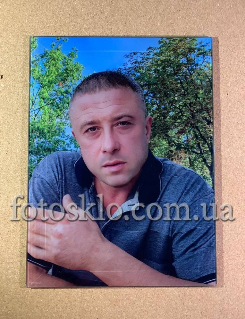 Фото в стекле для памятника Fotosklo