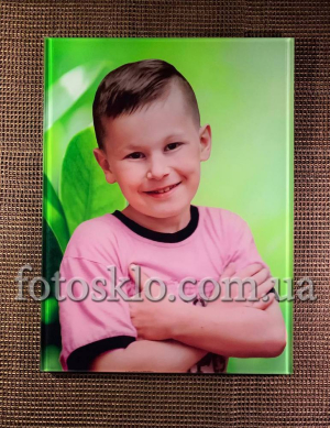 Фото в стекле прямоугольное для памятника