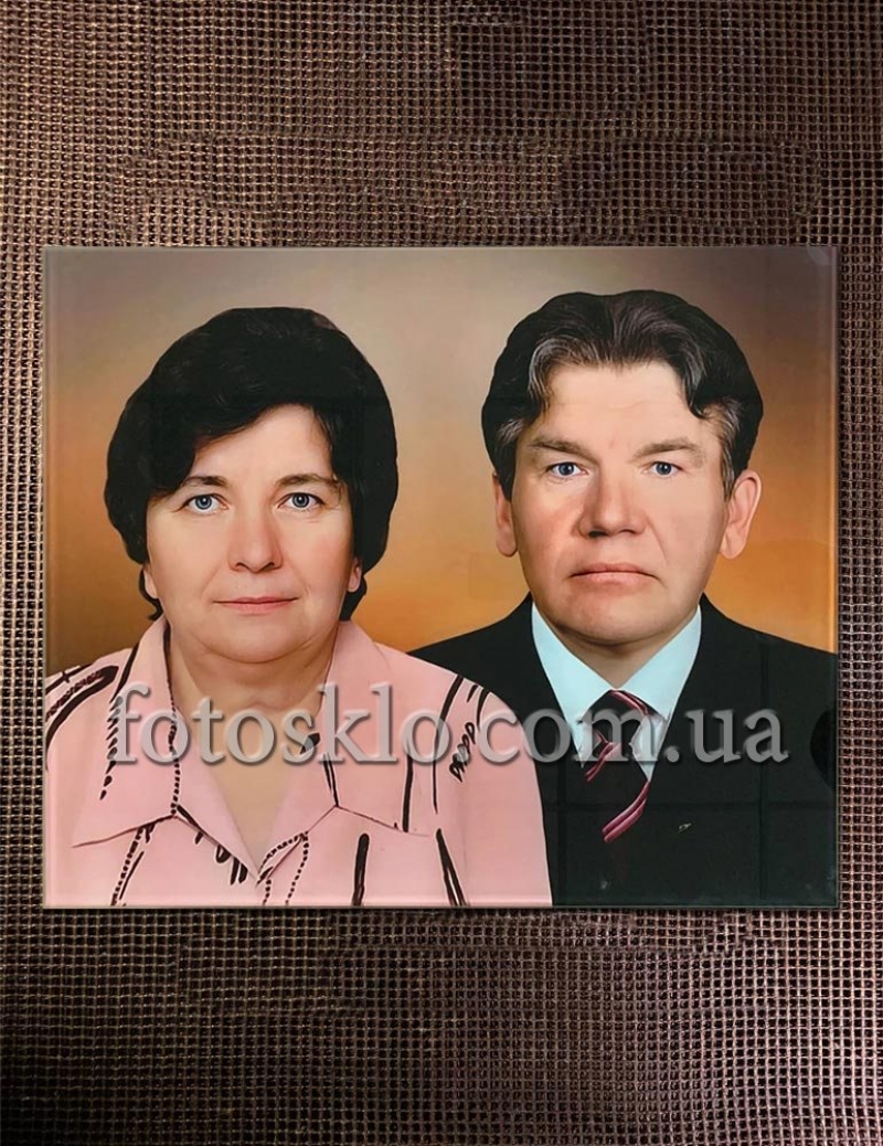 Фото в стекле прямоугольное для памятника