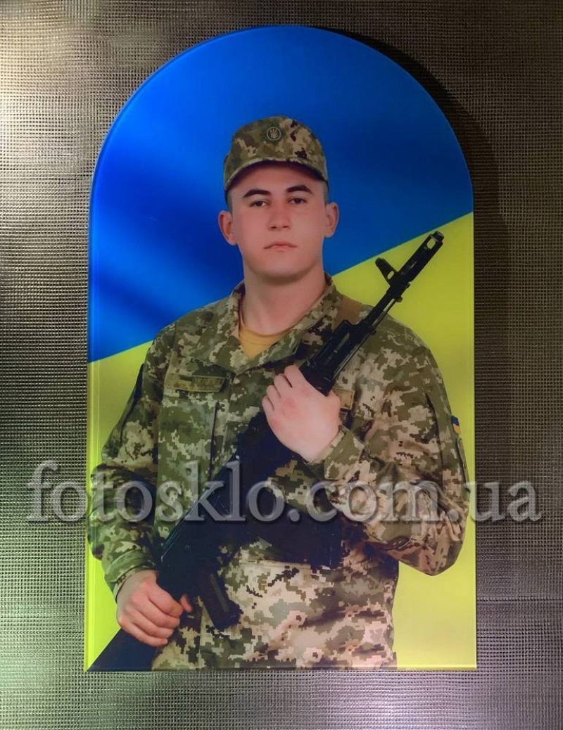 Фото под стеклом военному на памятник- Fotosklo