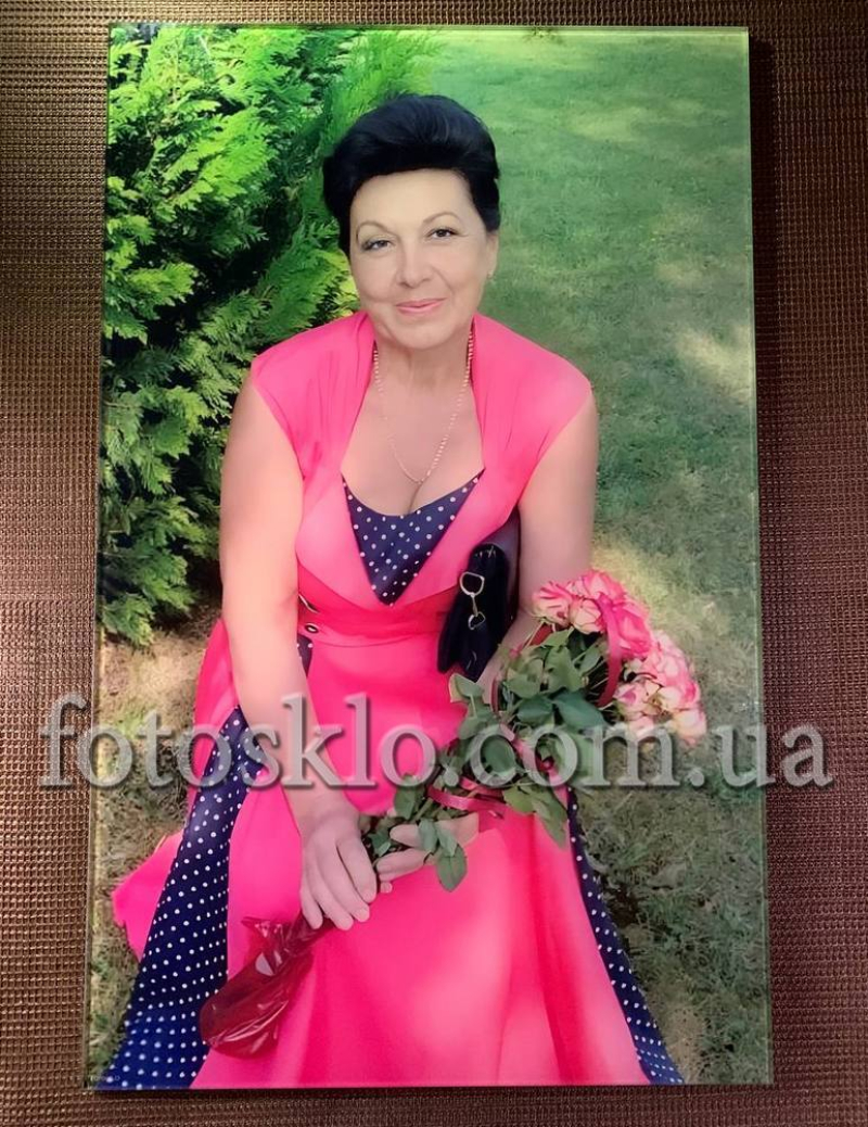 Фото в стекле для памятника Fotosklo
