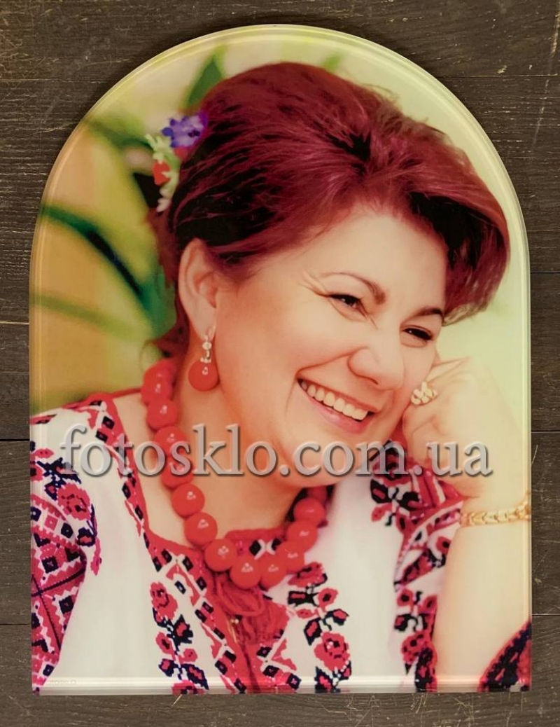 Фото в стекле в форме купола для памятника - Fotosklo