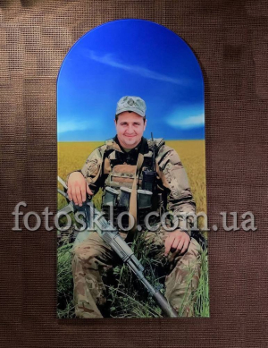 Фото под стеклом военному на памятник- Fotosklo