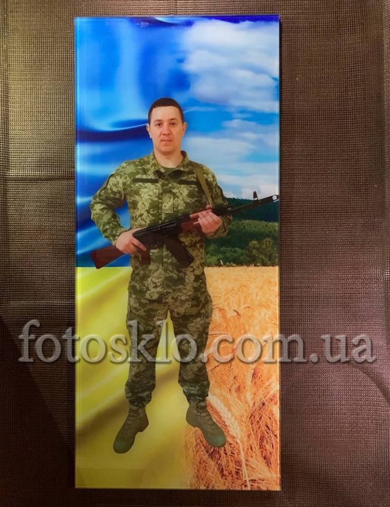 Фото под стеклом военному на памятник- Fotosklo