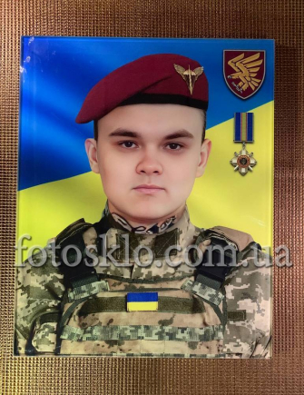 Фото под стеклом военному на памятник- Fotosklo