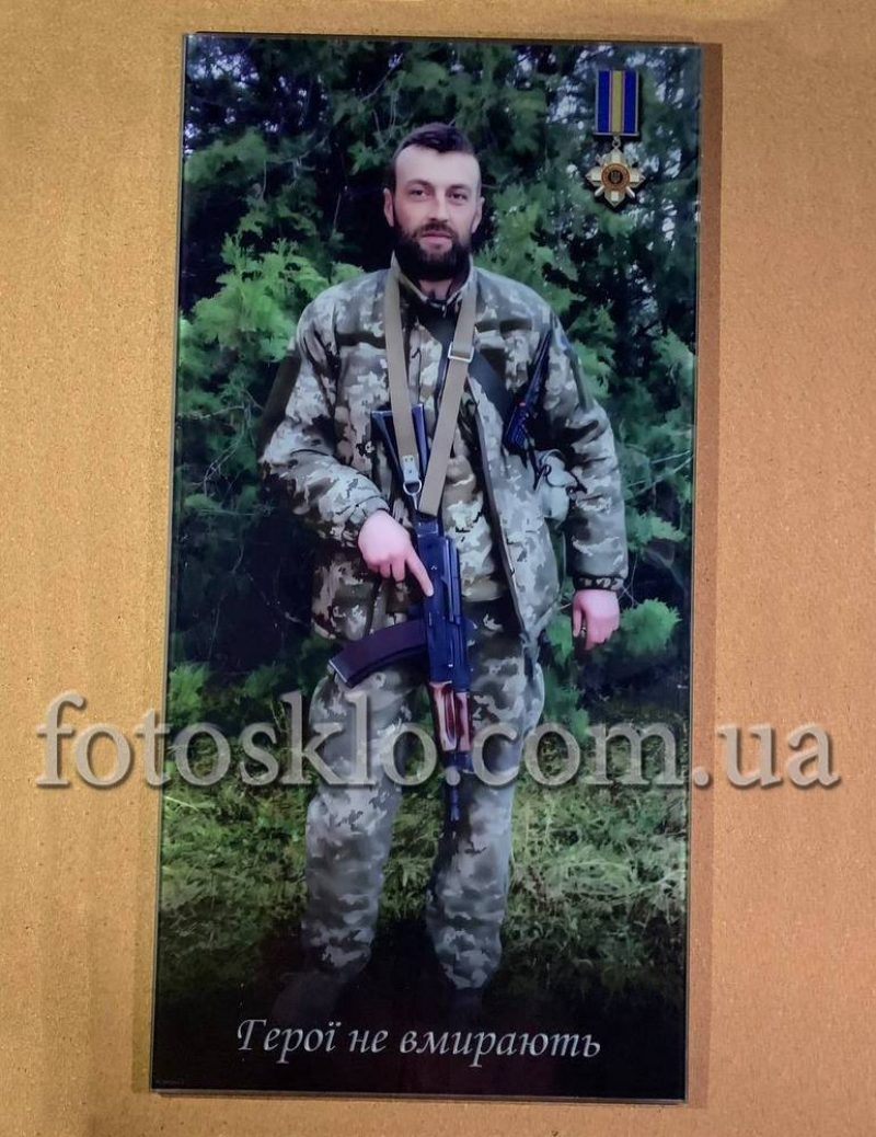 Фото под стеклом военному на памятник- Fotosklo