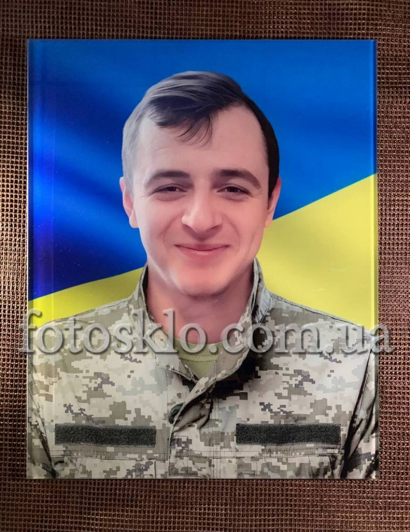 Фото под стеклом военному на памятник- Fotosklo