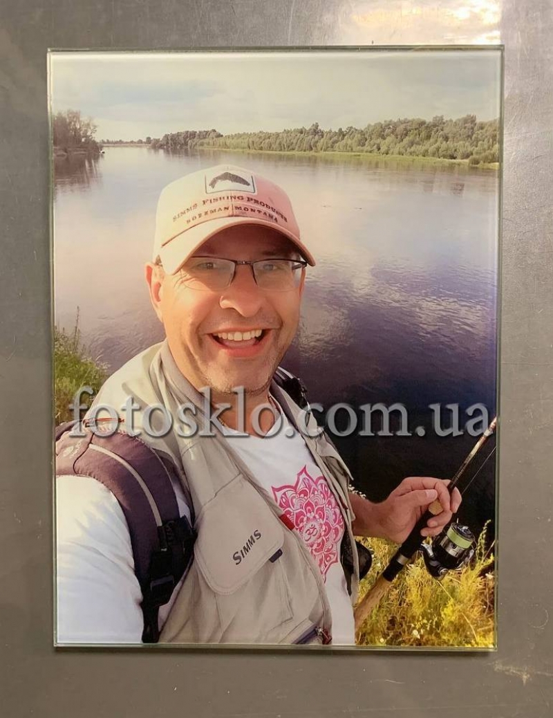 Фото в стекле прямоугольное для памятника