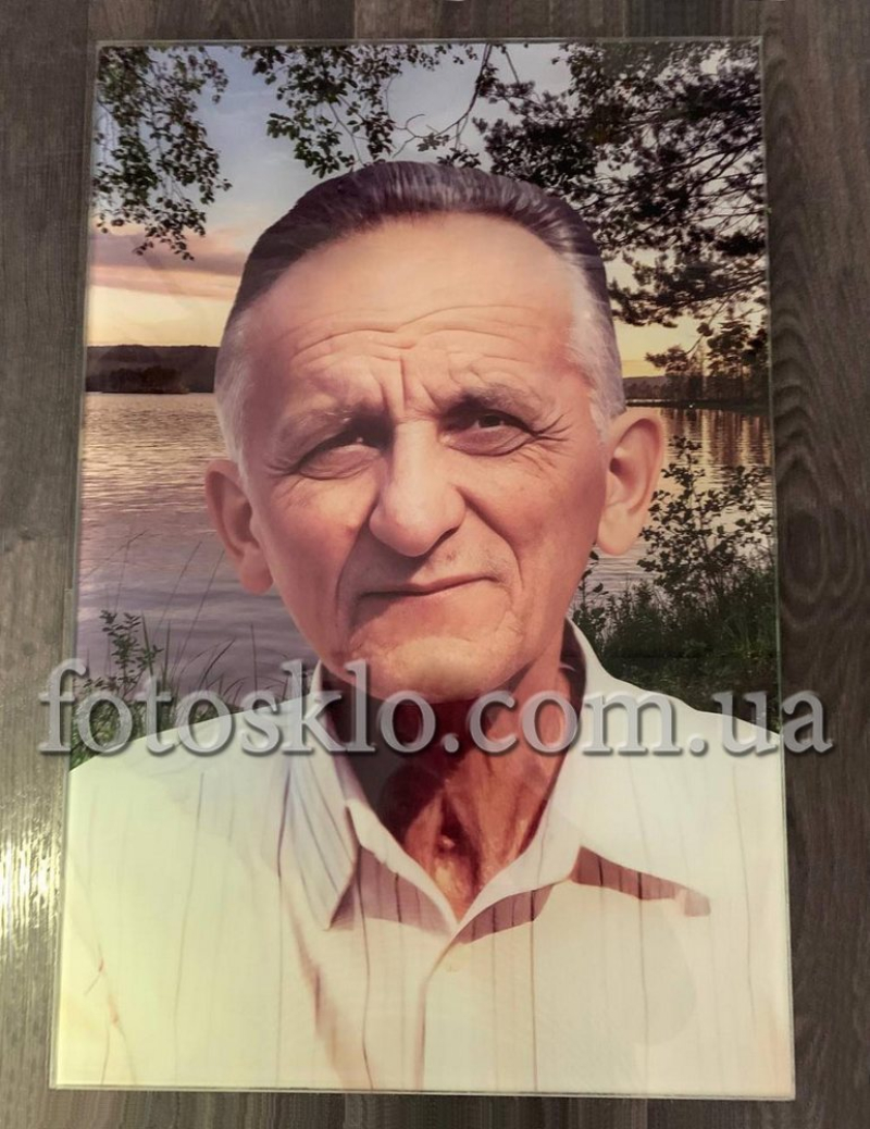 Фото в стекле для памятника Fotosklo