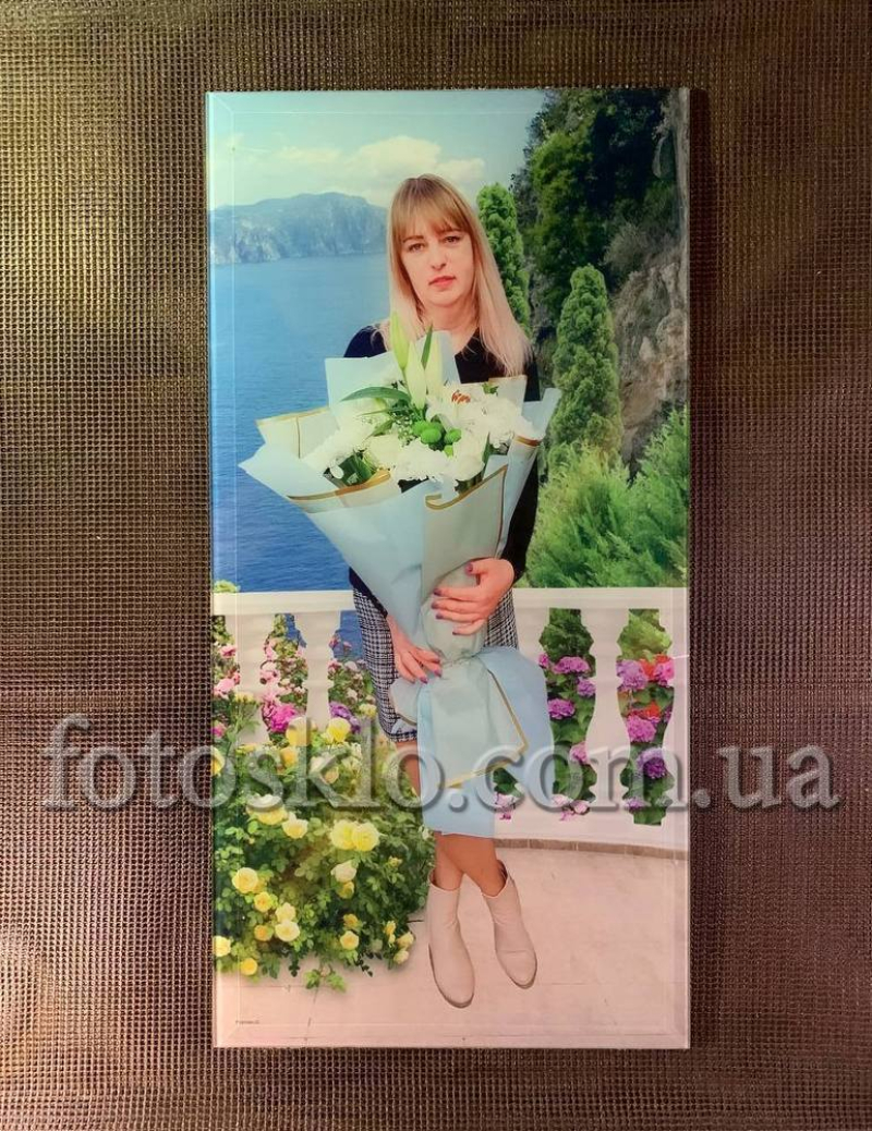 Фото в стекле для памятника Fotosklo
