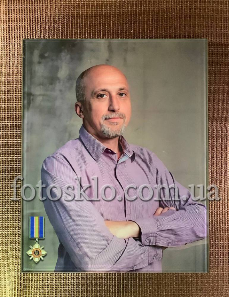 Фото под стеклом военному на памятник- Fotosklo