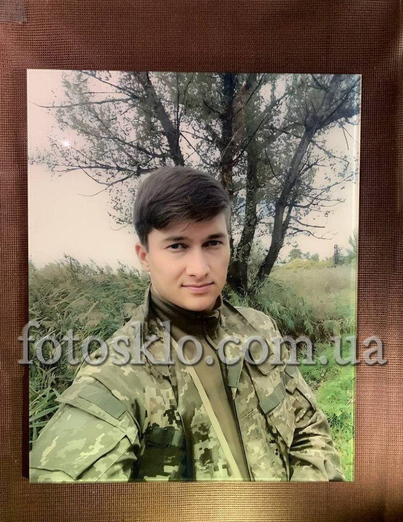 Фото под стеклом военному на памятник- Fotosklo