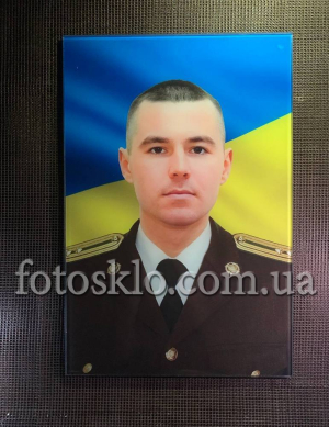 Фото под стеклом военному на памятник- Fotosklo