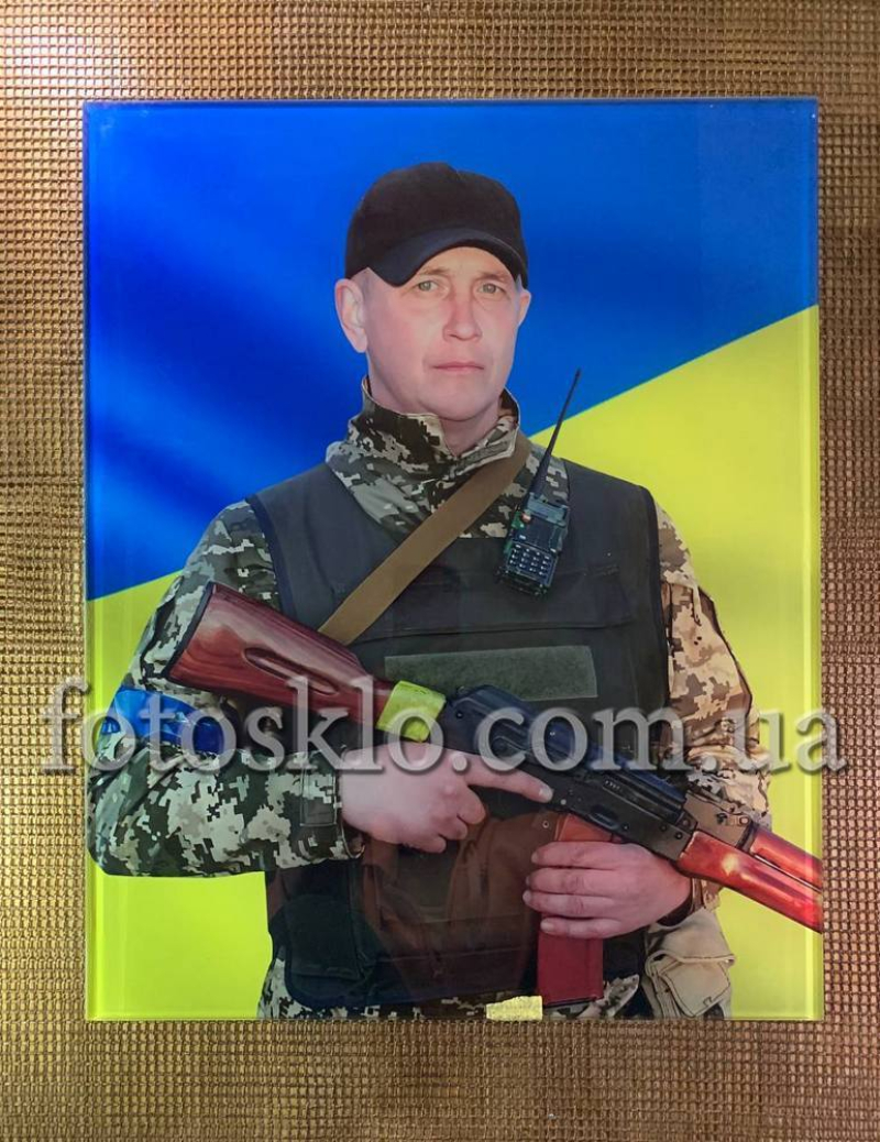 Фото под стеклом военному на памятник- Fotosklo