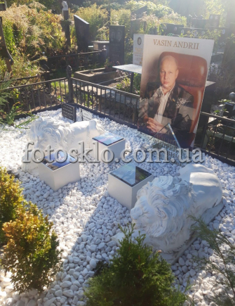 Памятник из стекла для папы, мужчины