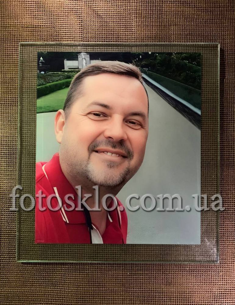 Фото в стекле для памятника Fotosklo