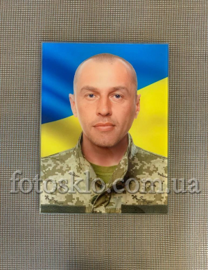 Фото под стеклом военному на памятник- Fotosklo