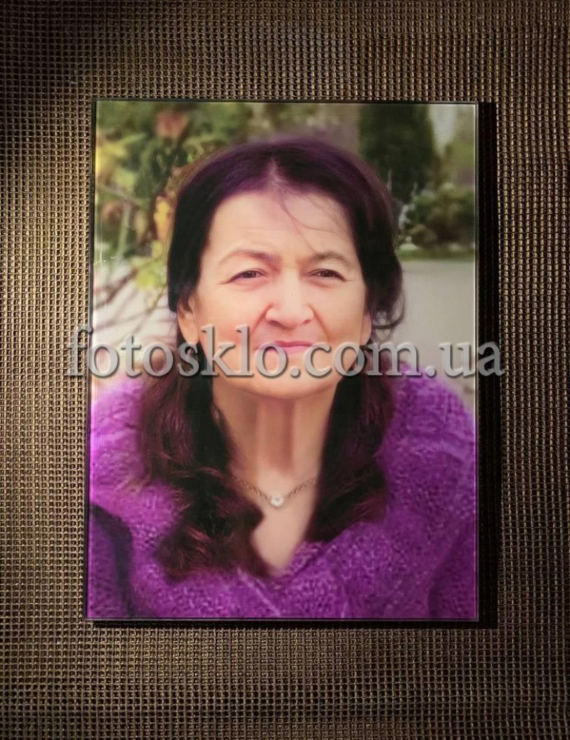 Фото в стекле прямоугольное для памятника