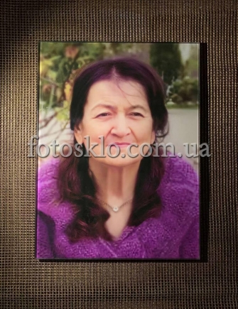 Фото в стекле прямоугольное для памятника