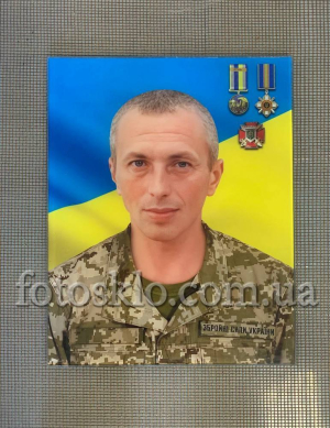 Фото под стеклом военному на памятник- Fotosklo