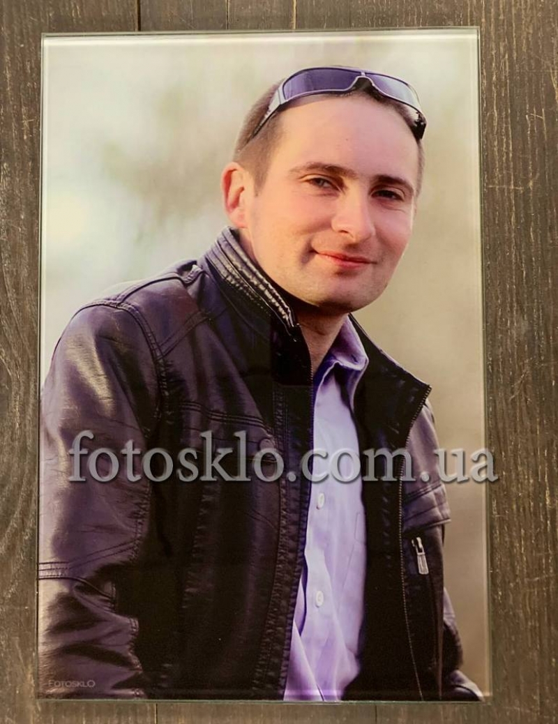 Фото в стекле прямоугольное для памятника