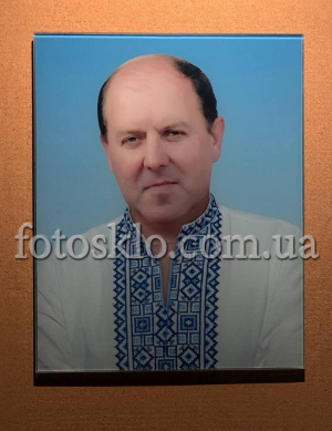 Фото в стекле прямоугольное для памятника