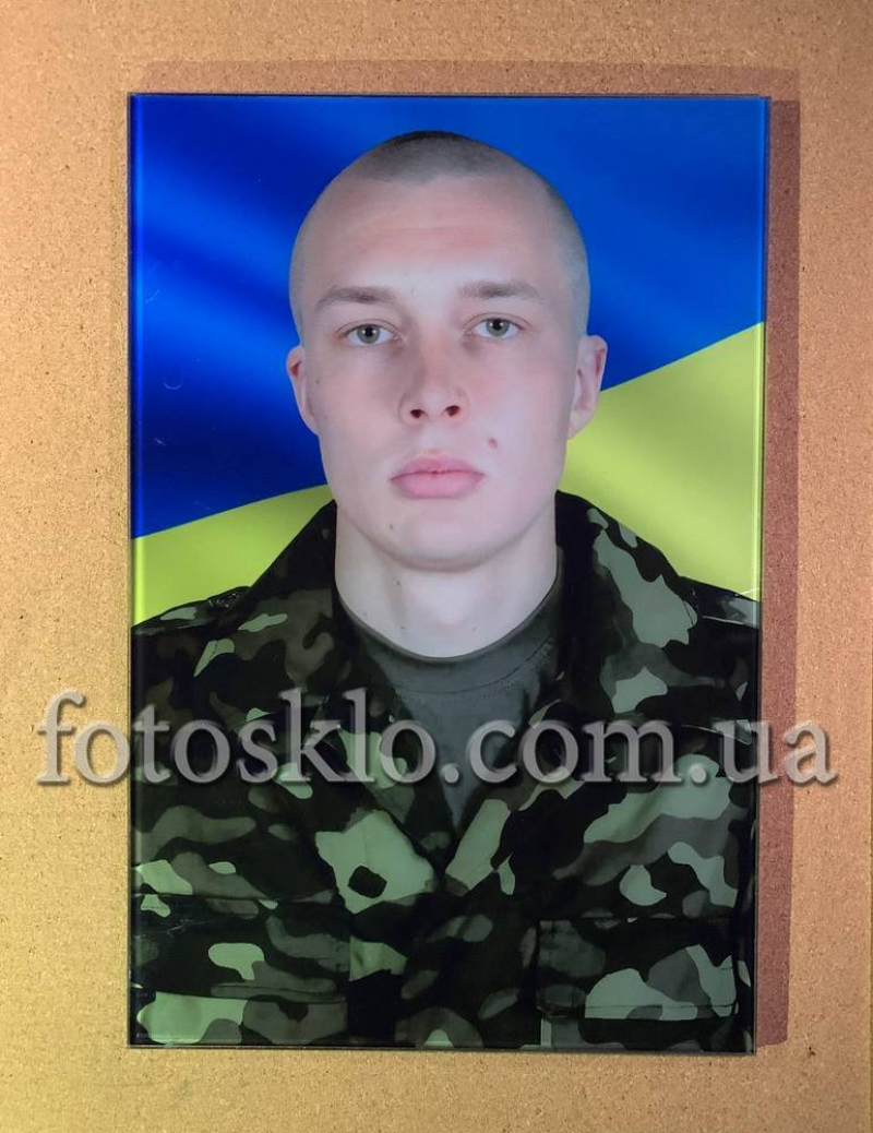 Фото под стеклом военному на памятник- Fotosklo