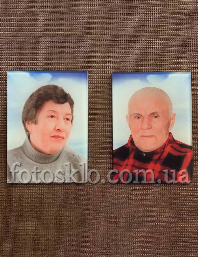 Фото в стекле для памятника Fotosklo