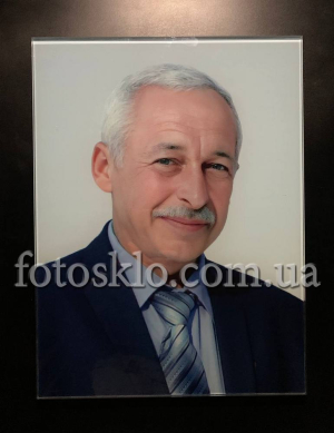 Фото в стекле прямоугольное для памятника