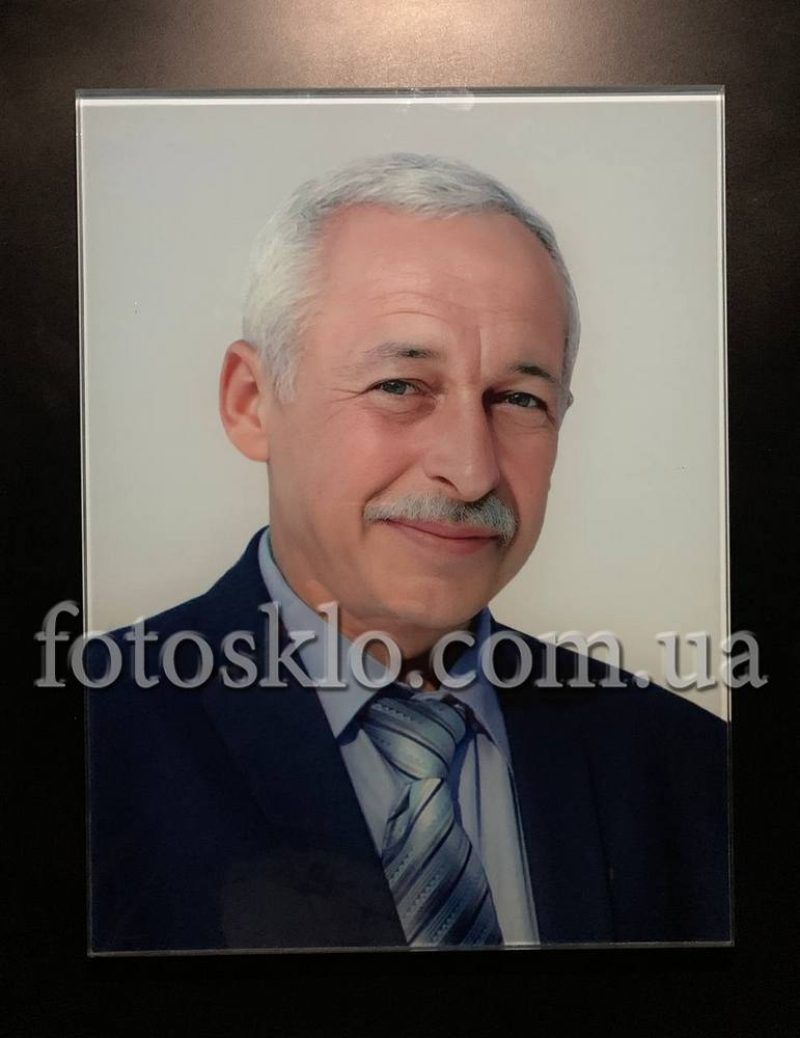 Фото в стекле прямоугольное для памятника